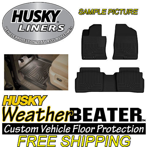 2013 Dodge Dart Husky Liners WeatherBeater Floor Mats Black 99021