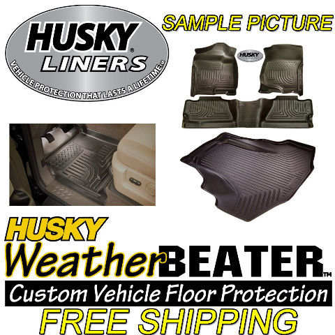 2013 2014 Ford Escape Husky Liner WeatherBeater Floor Mats & Cargo Liner Black