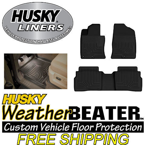 2013 Hyundai Santa Fe Sport Husky Liners WeatherBeater Floor Mats Black