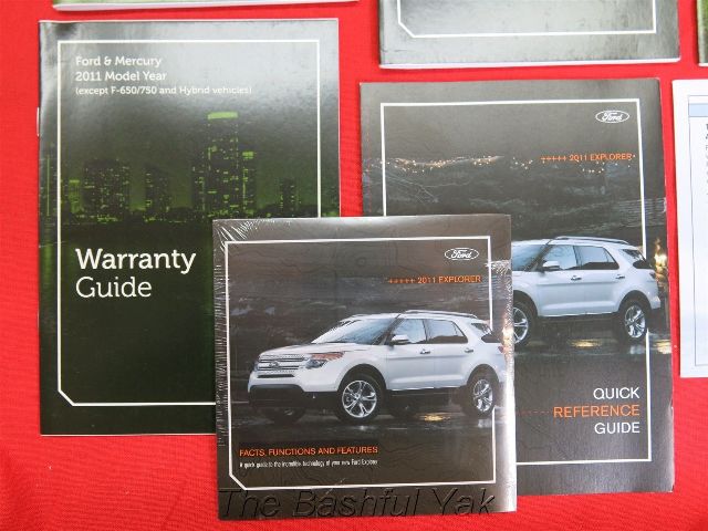 2011 Ford Explorer Owners Manual Set FREE SHIPPING 2011 Ford Explorer Owners Manual Set FREE SHIPPING