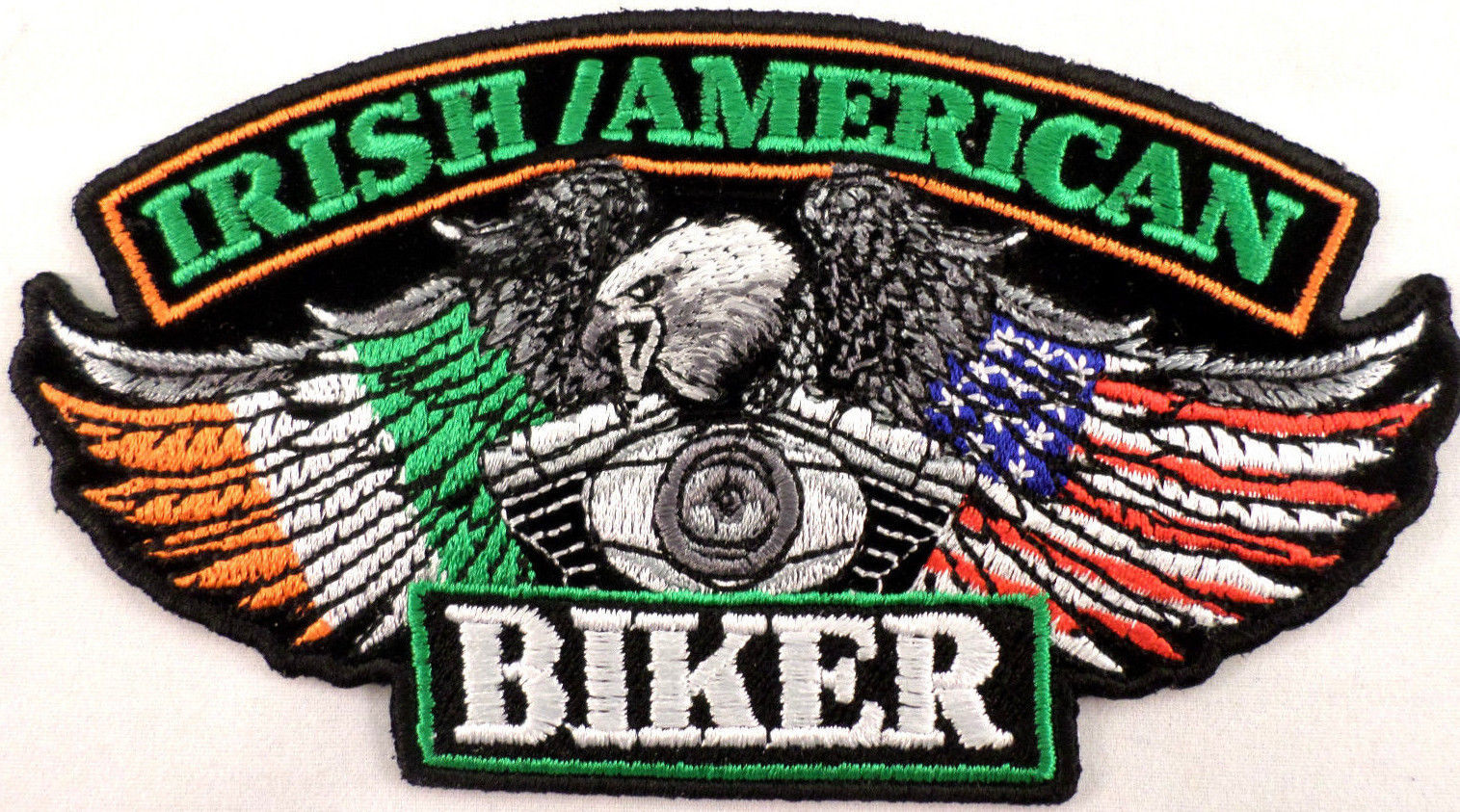 Irish American Eagle Biker Motorcycle Uniform Patch eBay