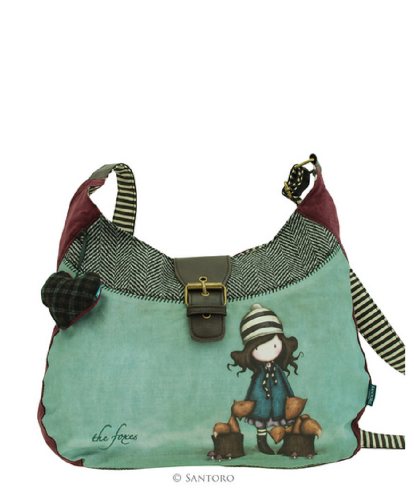 Santoro London Gorjuss Slouchy Bag The Foxes Handbag Crossbody