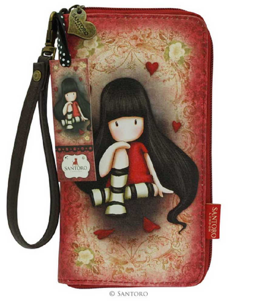 Santoro London Gorjuss The Collector Little Girl Large Zip Wallet