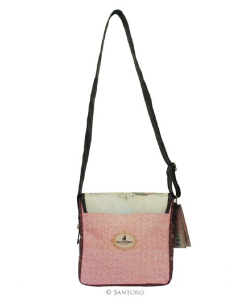 Santoro London Mirabelle Small Flap Glitter Shoulder Bag All For Love