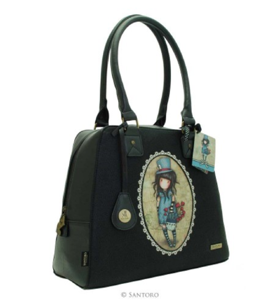Santoro London Handbag Purse Embossed Large Handbag The Hatter Gorjuss ...