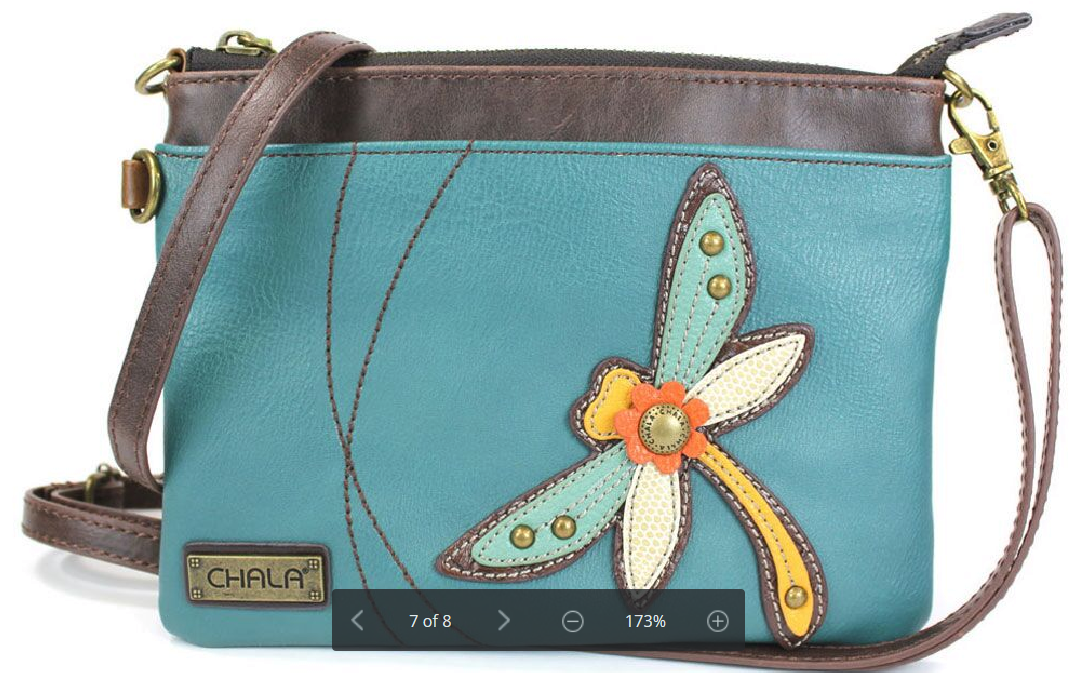 Charming Chala Darling Dragonfly Mini Crossbody Bag Handbag Purse