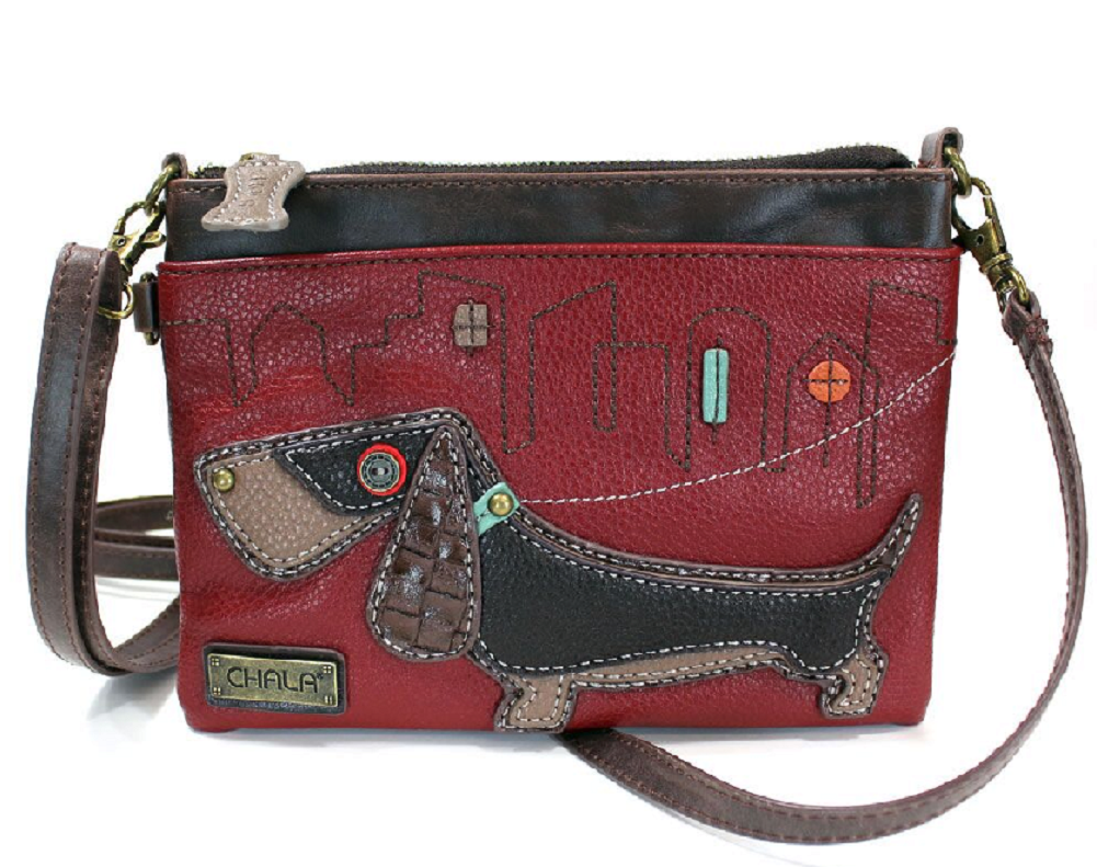 Charming Chala Dotson Puppy Weiner Dog Mini Crossbody Bag Handbag Purse eBay