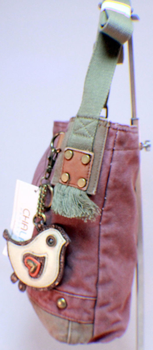 Chala Purse Handbag Canvas Crossbody with Key Chain Tote Bag Little