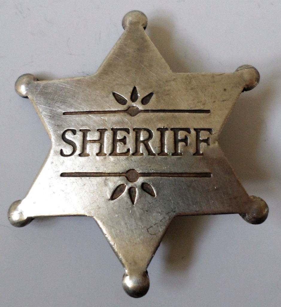 Sheriff Badge Old Western Star Pin Of The Old West Bw-11