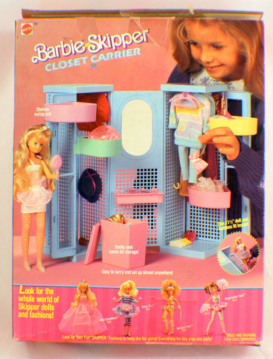 Barbie And Skipper Closet Carrier New In Original Box Dress Up Wardrobe