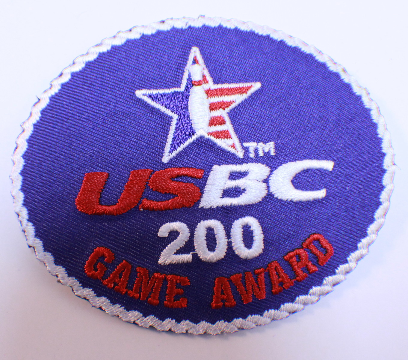 Bowling Uniform Patch High USBC 200 Game Award Dragonfly Whispers