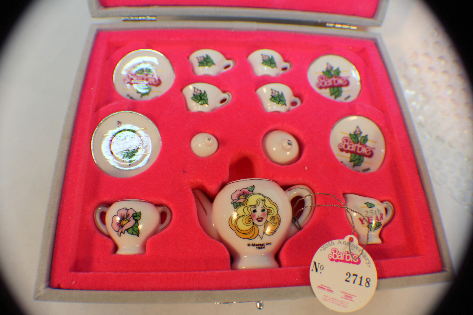 barbie glass tea set