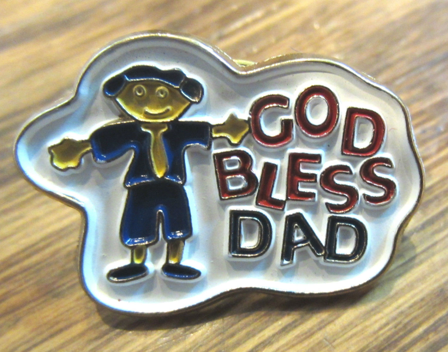 God Bless Dad Father's Day Hat Lapel Pin eBay
