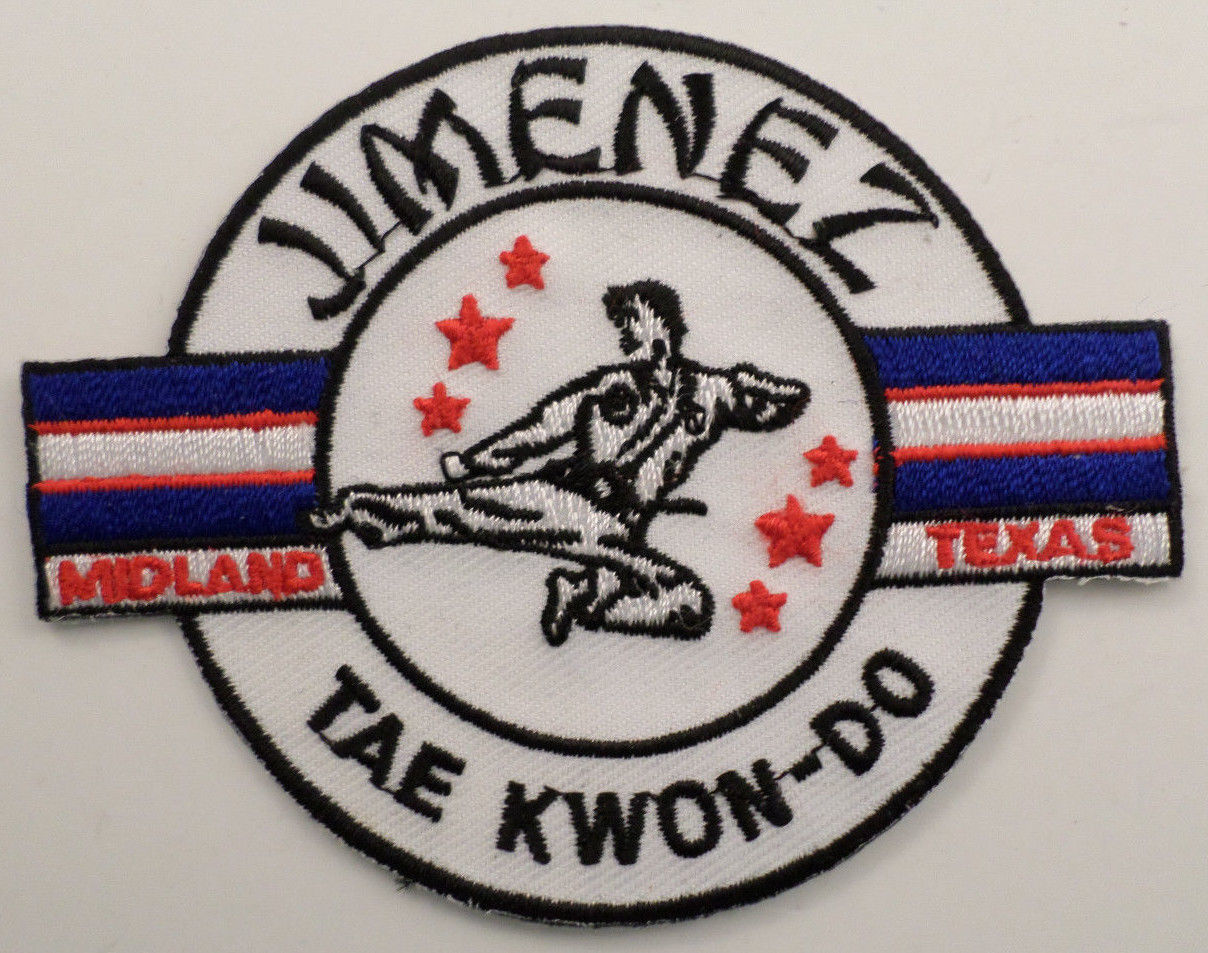 Martial Arts Embroidered Sew On Uniform Patch Jimenez Tae Kwon Do eBay