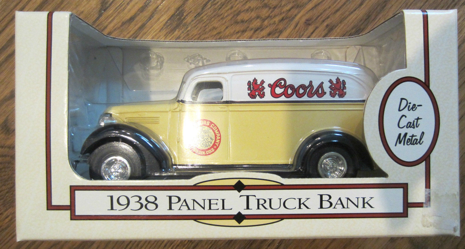 Ertl DieCast Metal Bank 1938 Panel Truck 1/25Th Scale Nos Coors 1995