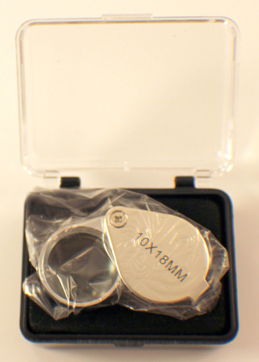 Jewelers Loop Loupe 10X Magnification 18MM Glass Lens New eBay