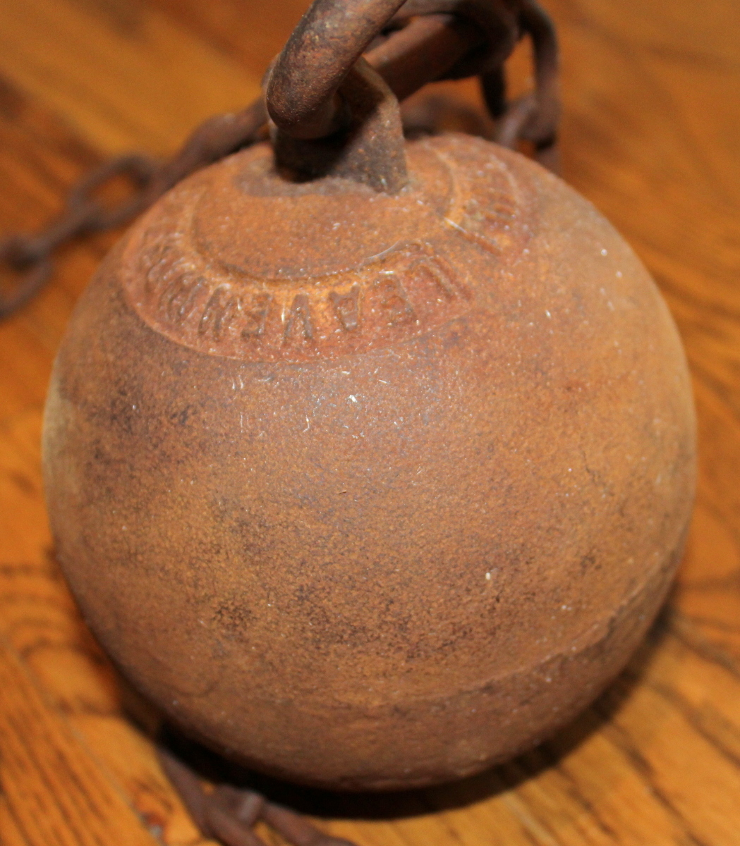 Cast Iron Ball And Chains Leg Irons Cuffs Leavenworth Prison Free