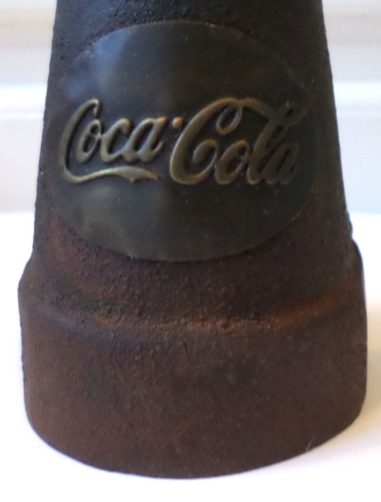 CocaCola Coke Antiqued Counter Top Display Hand Heavy Cast Iron eBay