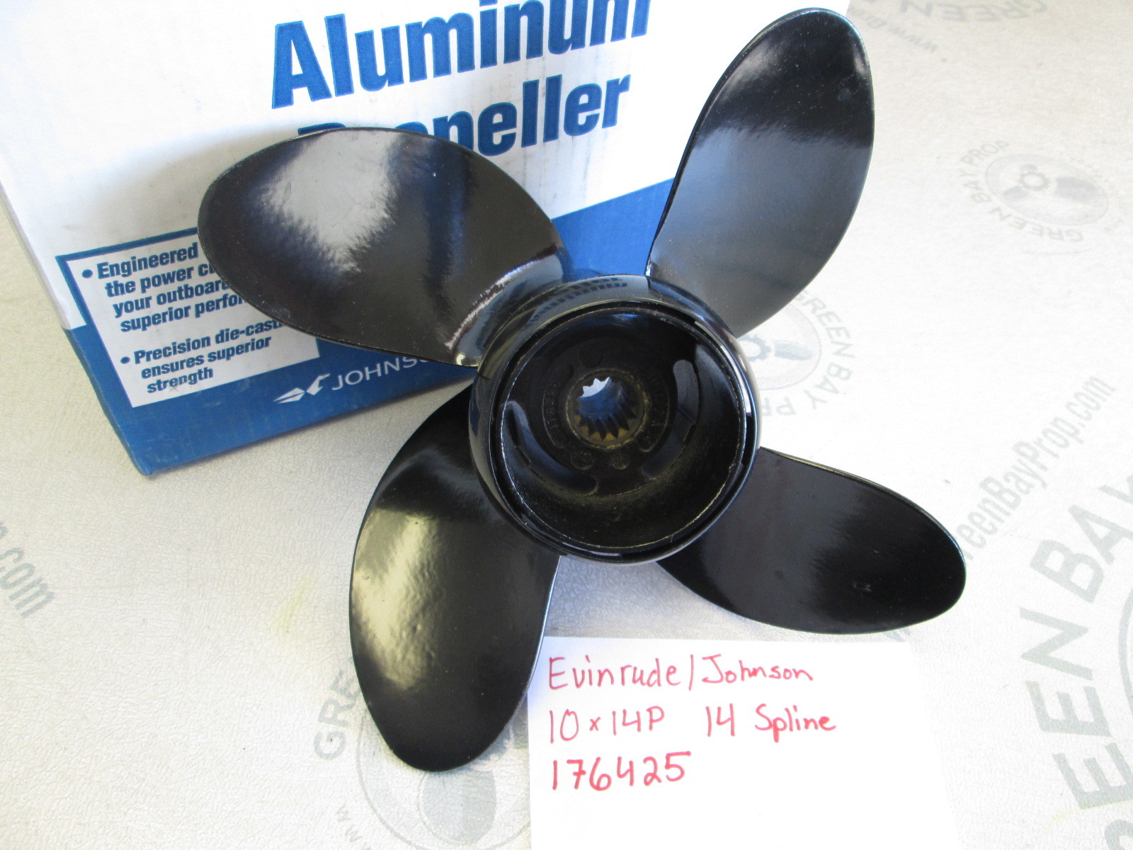 10 x 14 4 Blade Pitch Prop Johnson Evinrude ETec 20 25 30 35 HP