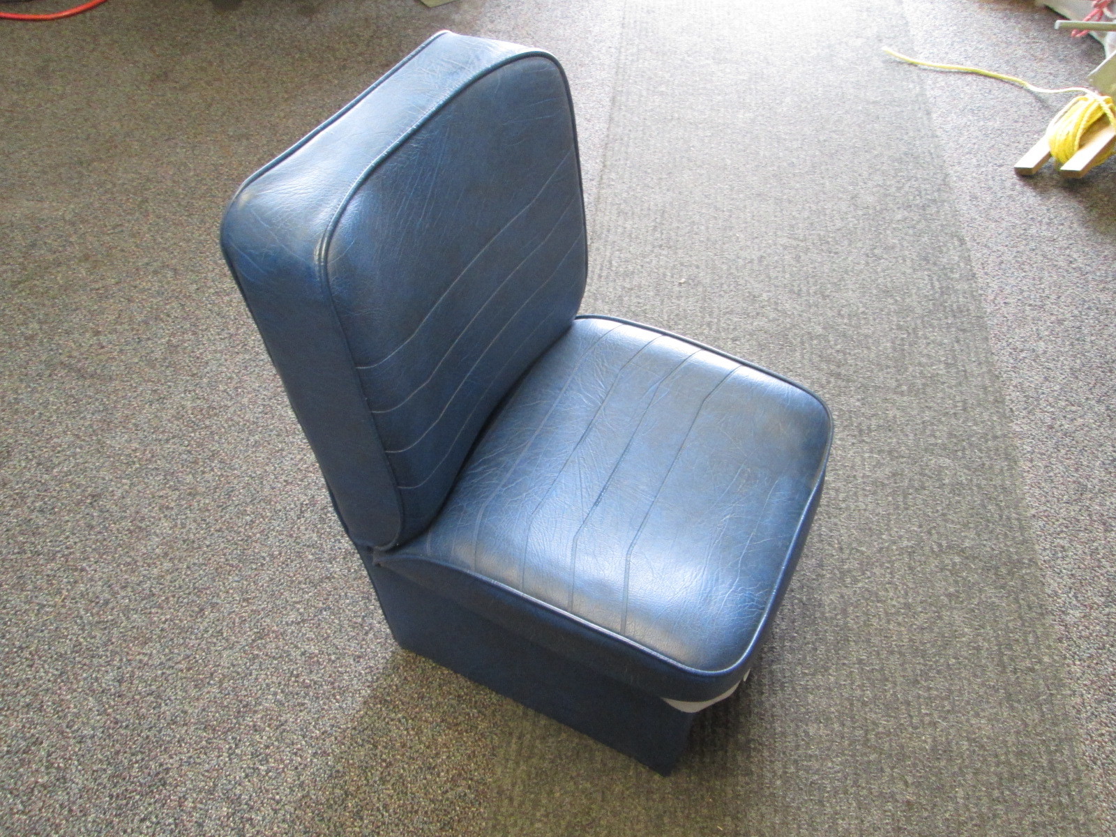 Wise Boat Jump Seat Blue Vinyl Green Bay Propeller & Marine LLC