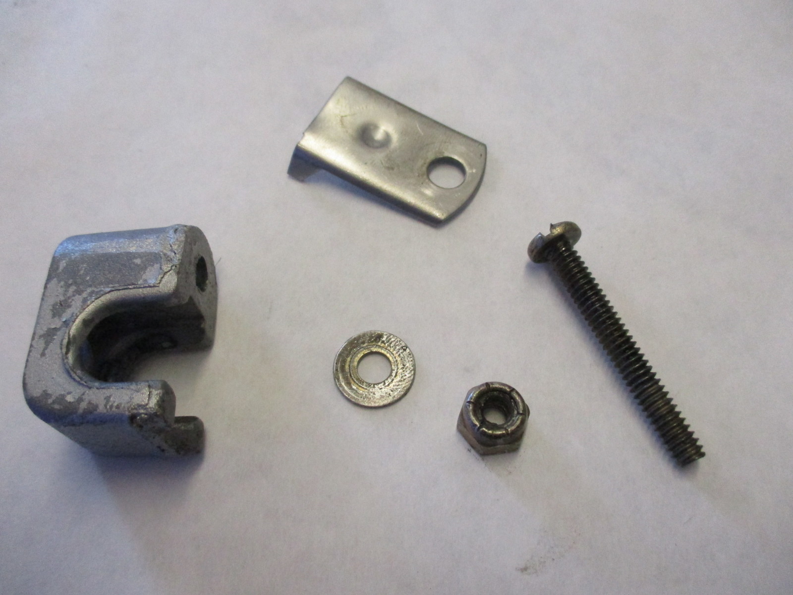 0310685 OMC Stringer Shift Anchor Block w/Retainer Bolt Nut & Washer