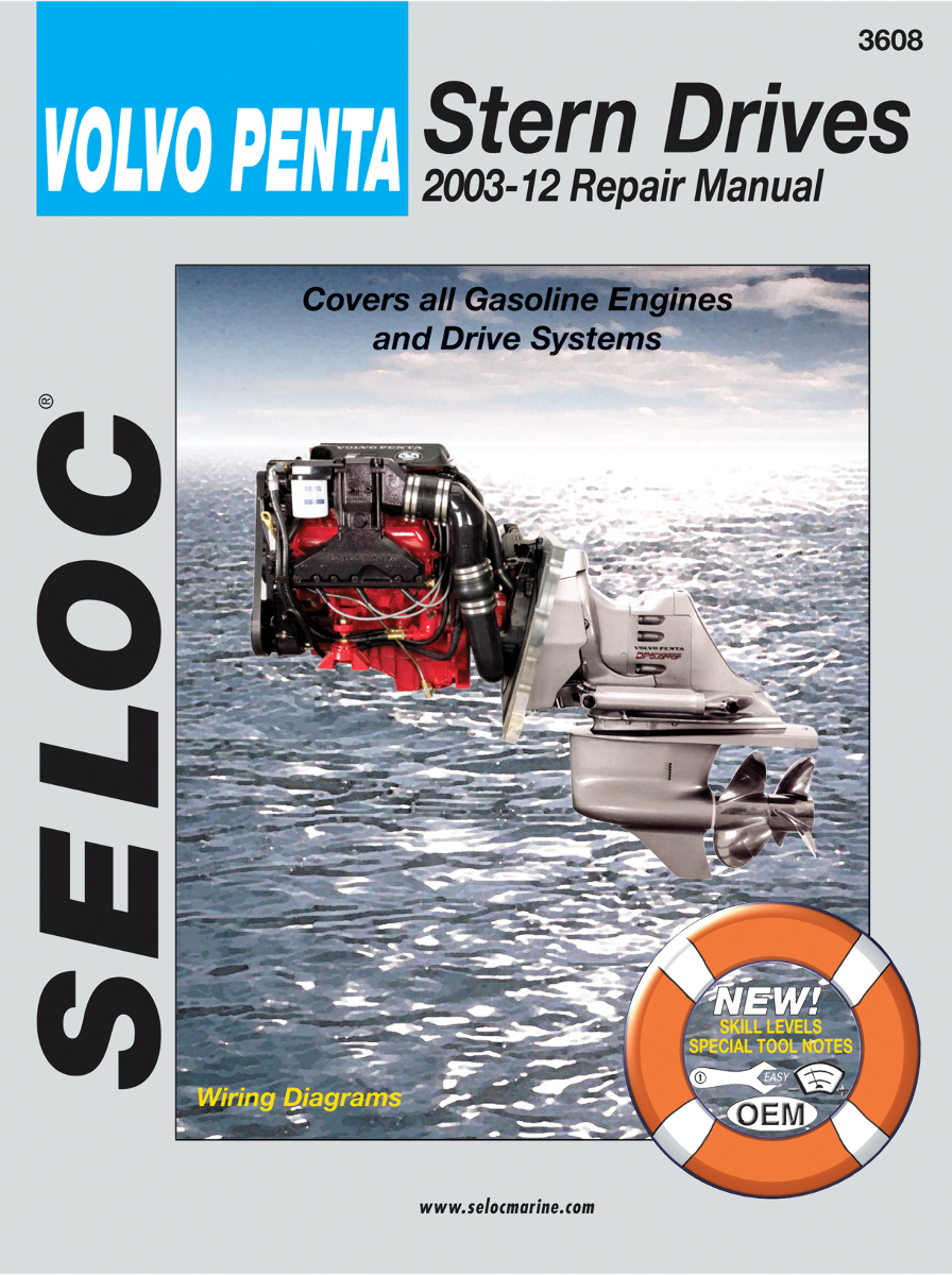 Volvo Penta Stern Drive 2003-07 Repair Shop Service Manual Book | Green