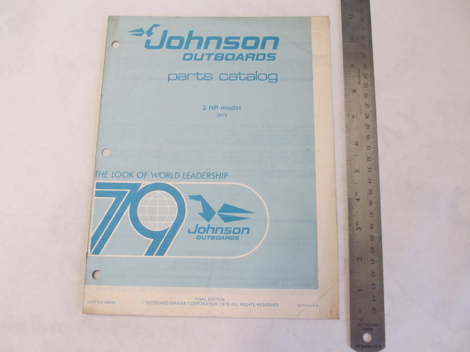 1979 Johnson Outboard Parts Catalog 2 HP Final Edition | Green Bay