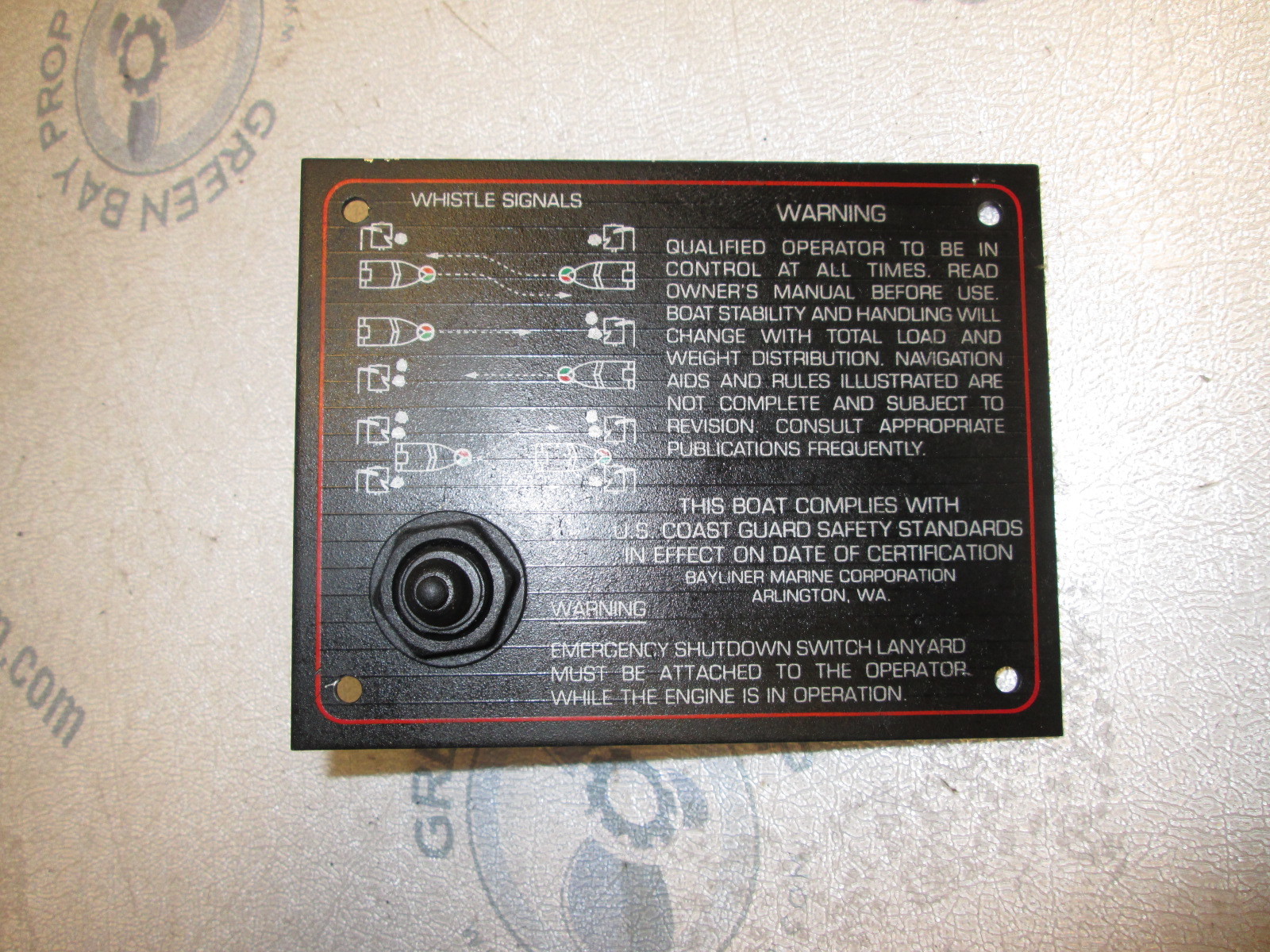 Suzuki Boat Motors >> 1987 88 89 Bayliner Capri Boat Emergency Shutdown Switch Dash Panel Section | Green Bay ... Suzuki Boat Motors >> 1987 88 89 Bayliner Capri Boat Emergency Shutdown Switch Dash Panel Section | Green Bay ...