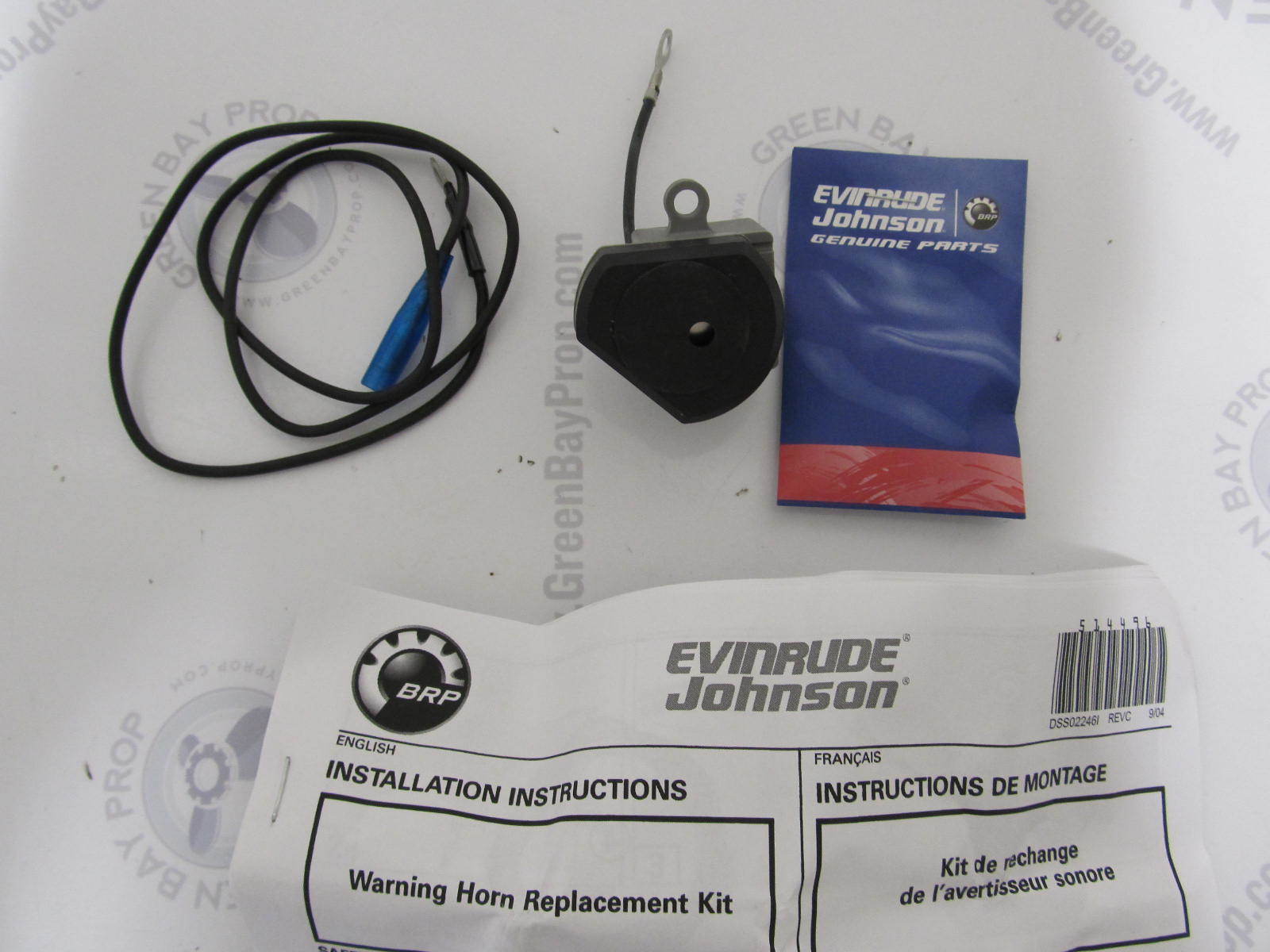 0585992 585992 Evinrude Johnson Remote Control Warning Horn Kit Green