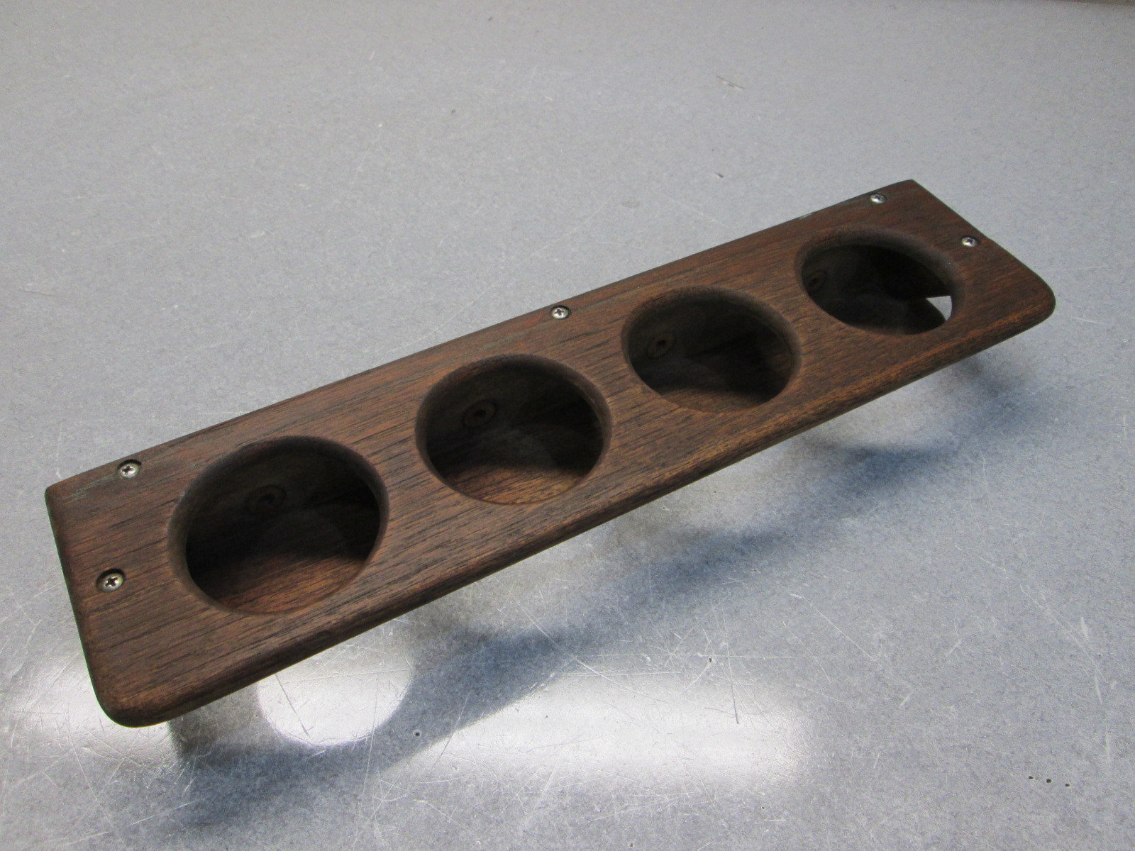 1977 Regal Majestic Boat Teak Cup Drink Holder 17 in long eBay