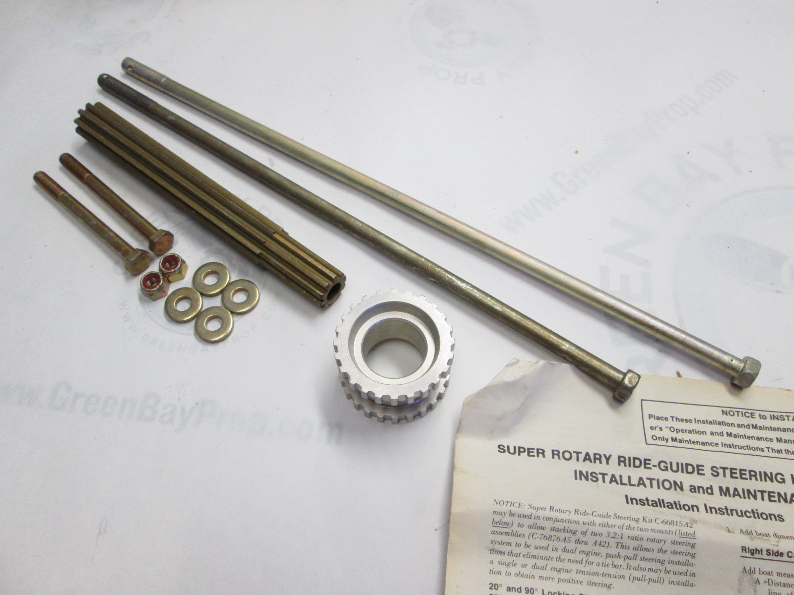 66815A2 Fits Mercury Super Rotary Ride Guide Boat Steering Steering Kit