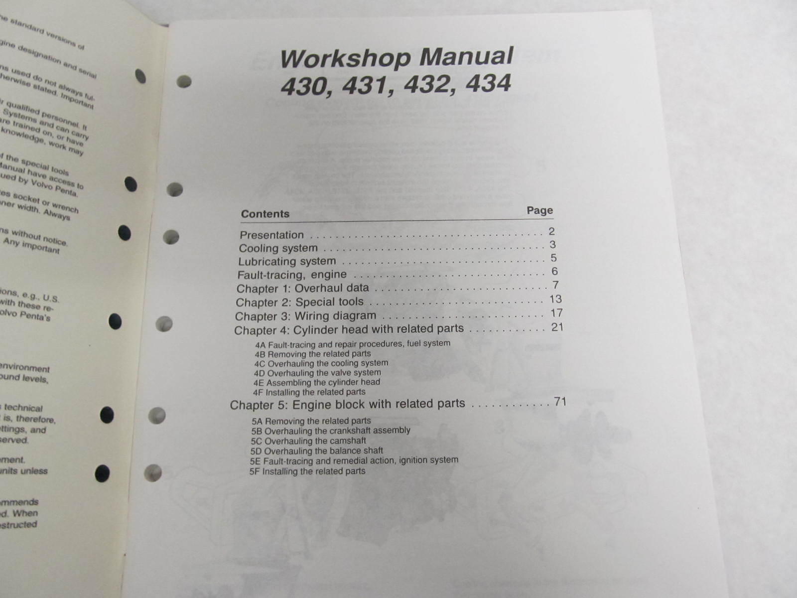 77328086 Volvo Penta Service Workshop Manual 430434