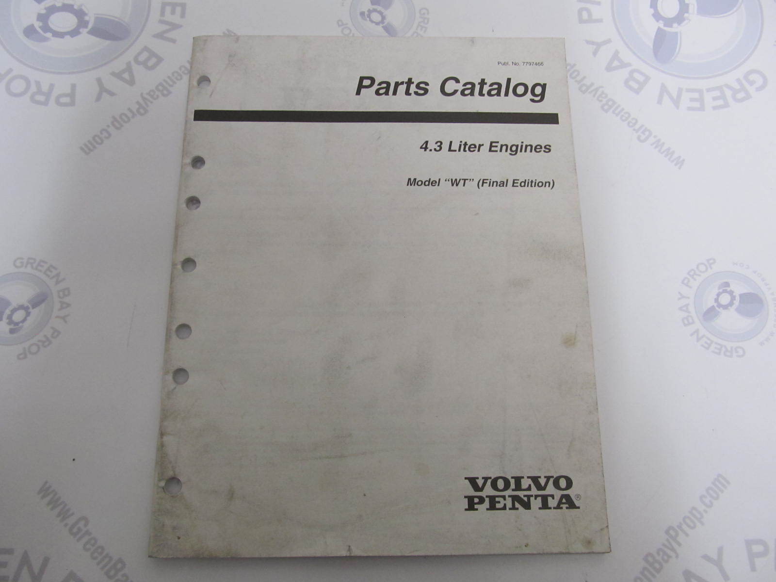 7797466 1999 Volvo Penta Stern Drive Parts Catalog 4.3L "WT" Green