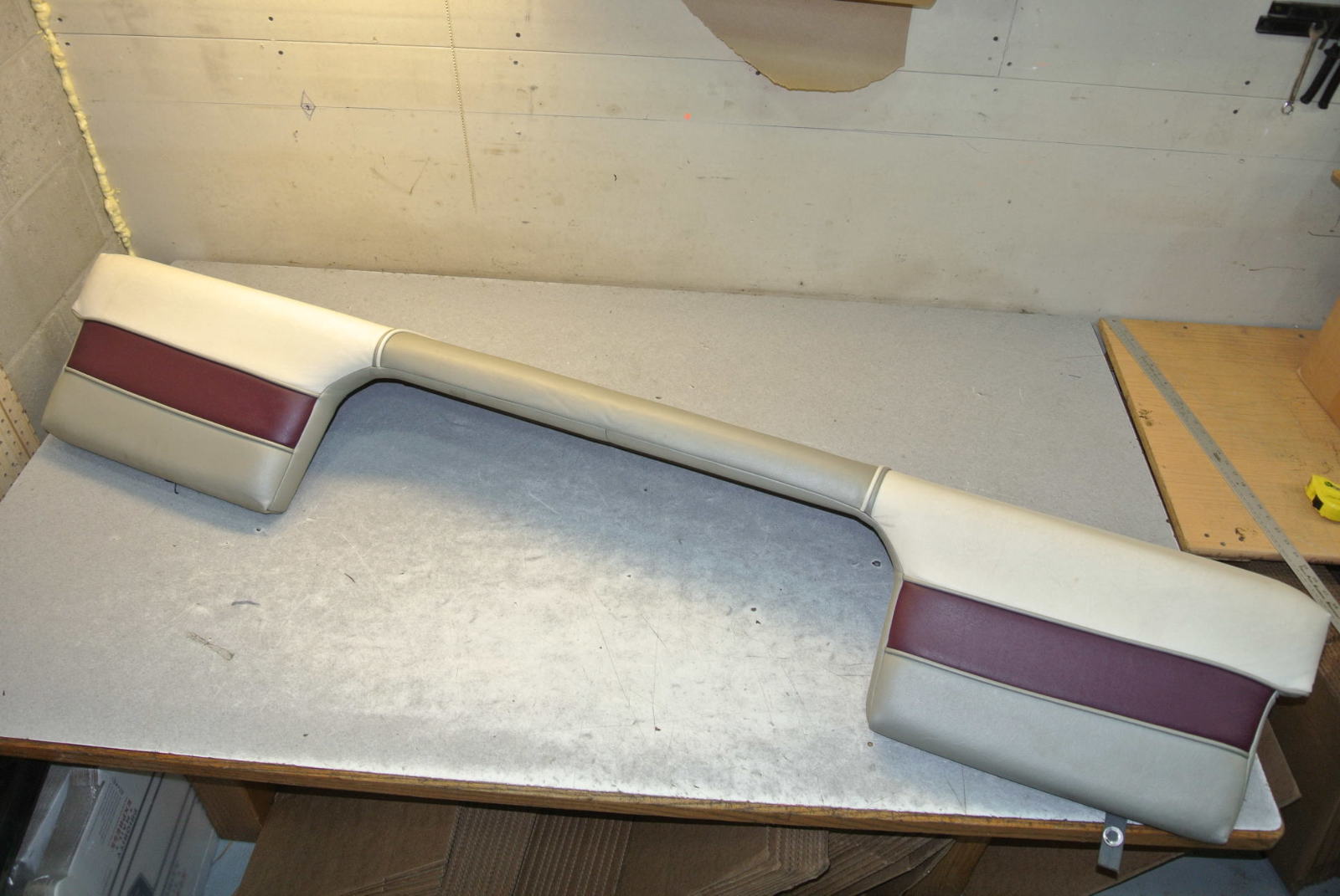 1995 Maxum Boat Stern Rear Back Rest Cushion Green Bay Propeller