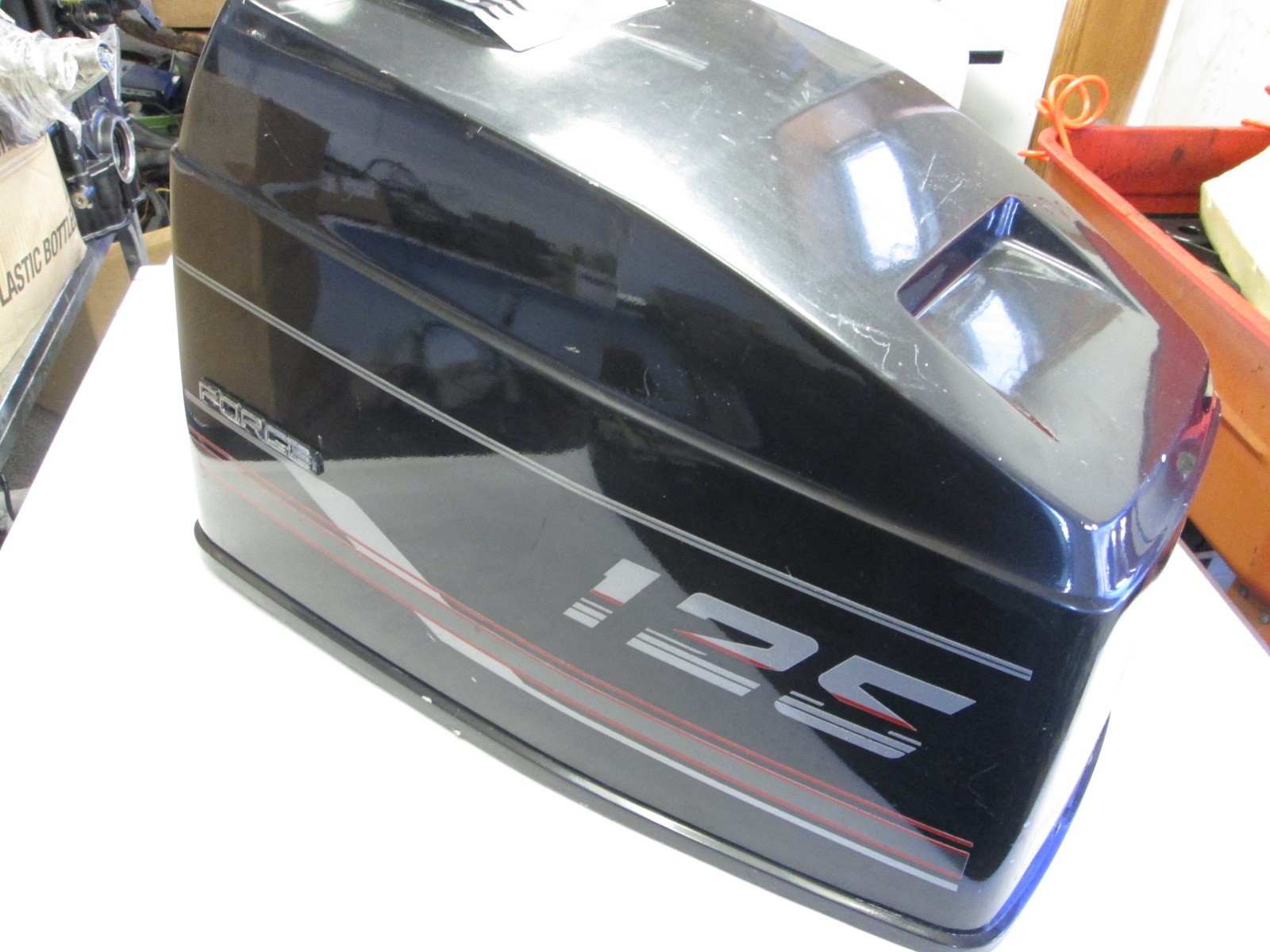 819747T 9 Force Outboard 125 Hp Top Cowl Motor Cover Green Bay