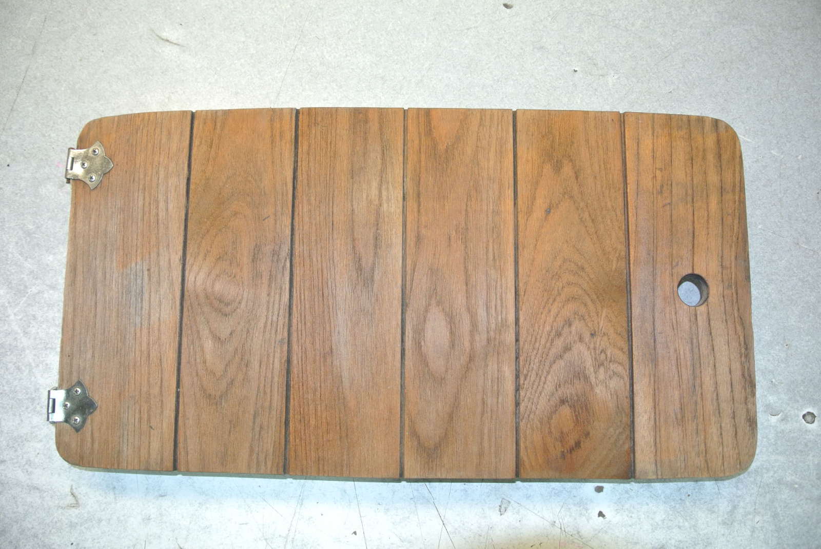 Teak Wood Hatch Panel 23 x 12 inches Rounded Corners Green Bay