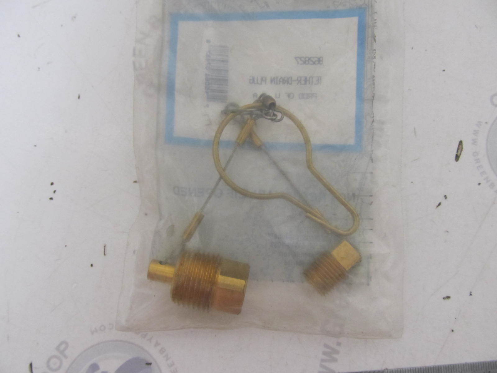 862827 fits Mercruiser Alpha Bravo Drain Plug Tether Assembly Green Bay Propeller & Marine LLC