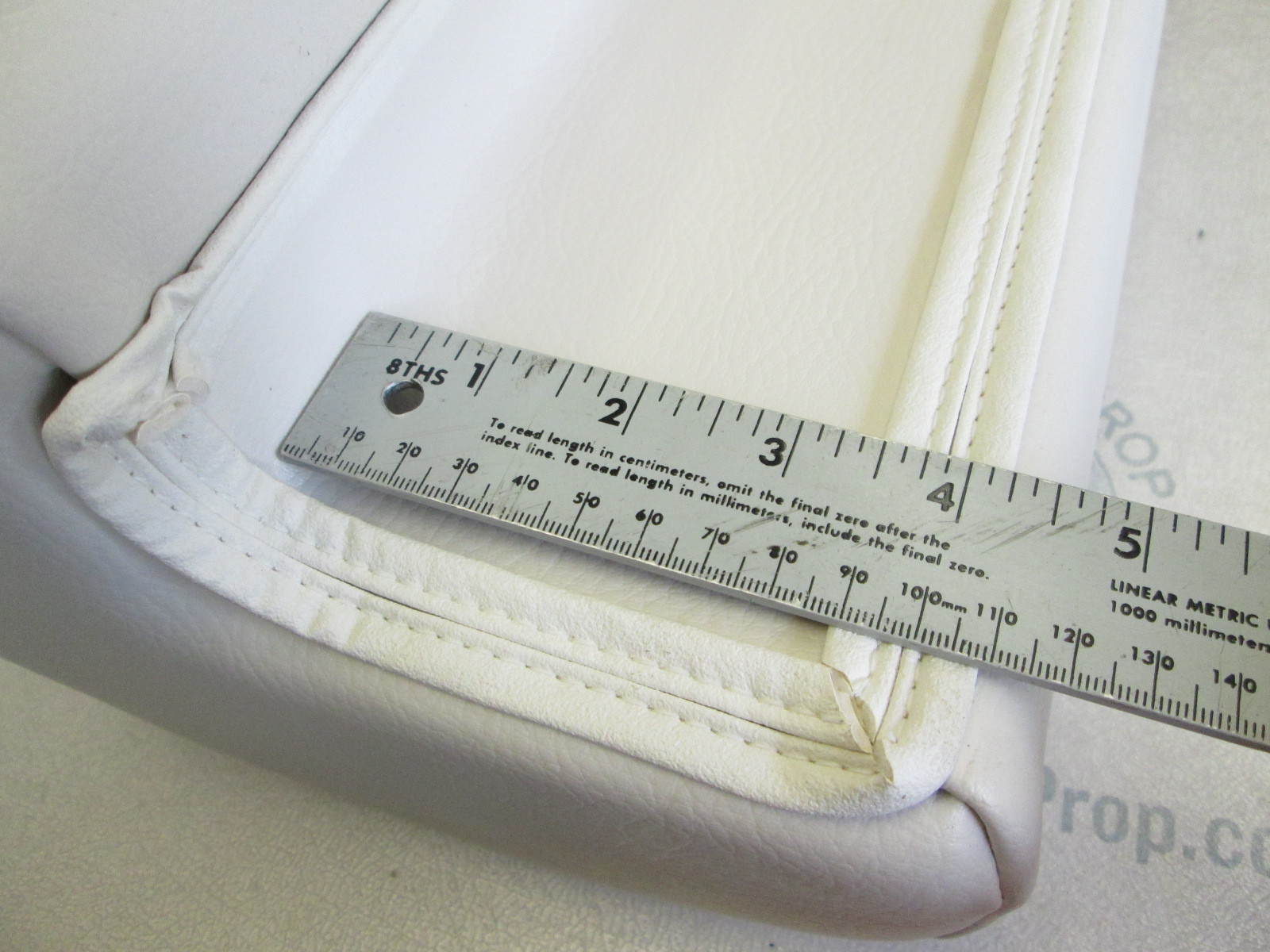 Boat Seat Cushion White Vinyl Back Rest Console Cushion eBay