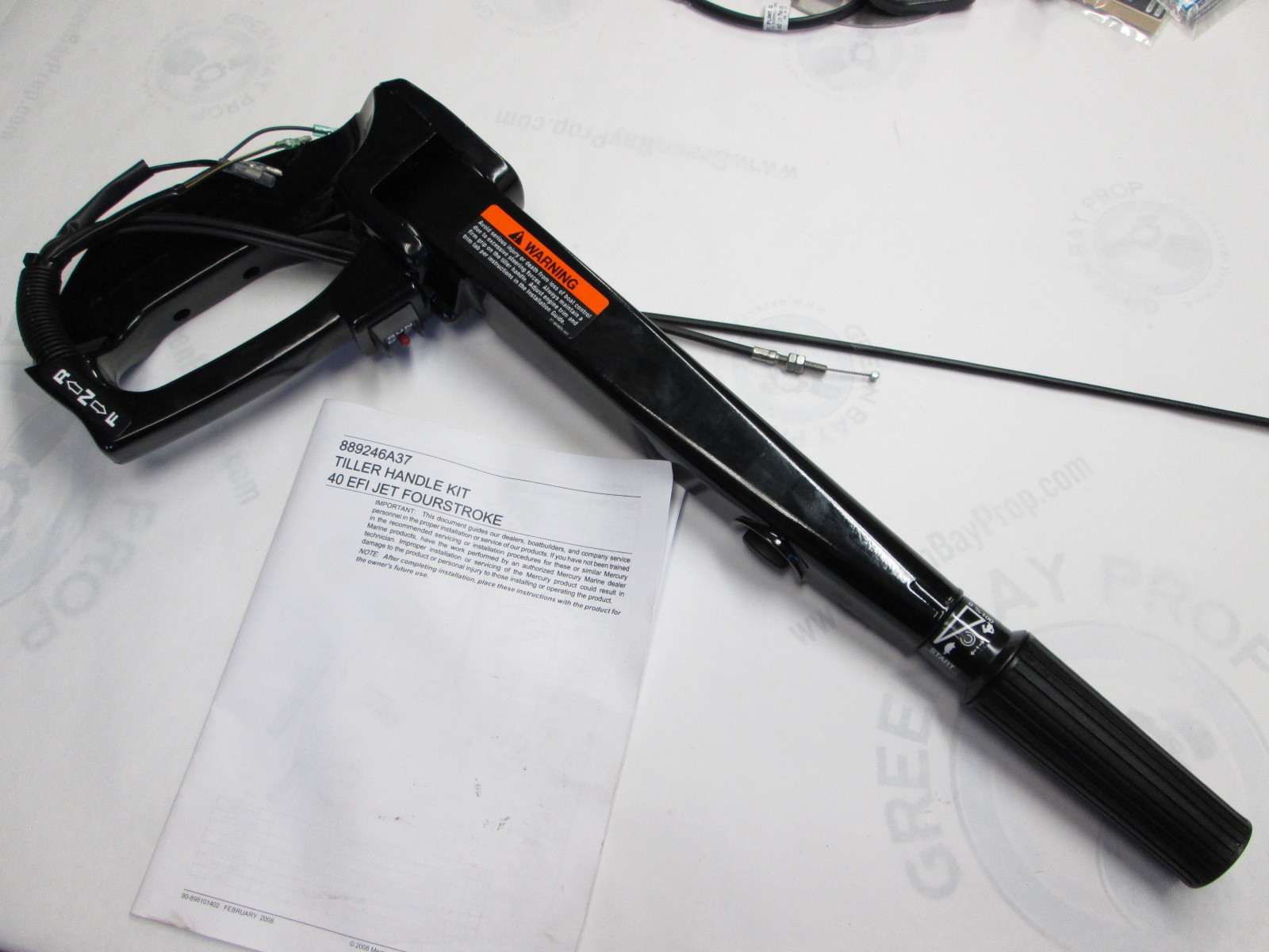 889246A37 Mercury 40 EFI Jet 4Stroke Outboard Steering Tiller Handle