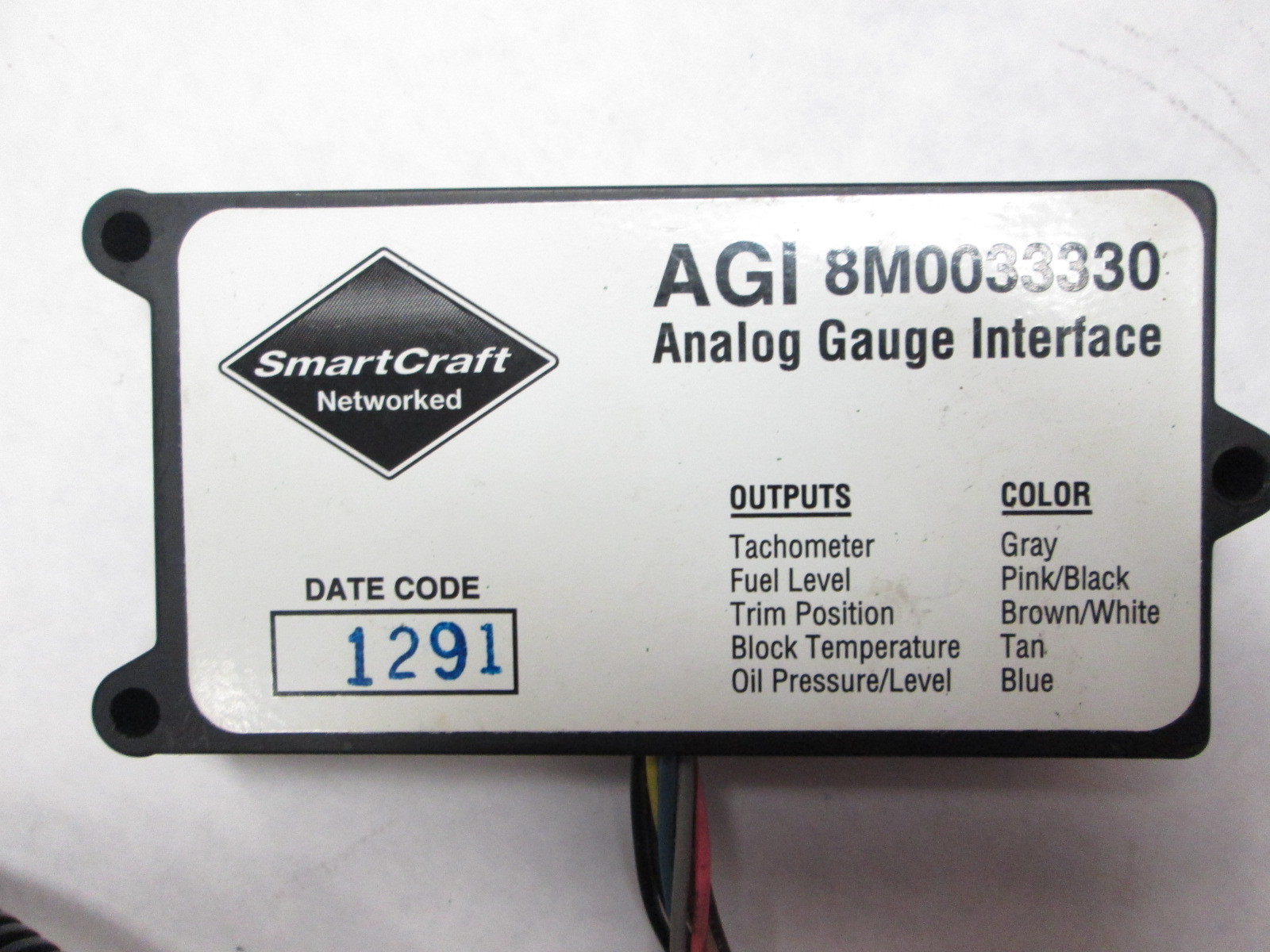 892486K07 Mercury Outboard Analog Gauge Interface AGI Green Bay