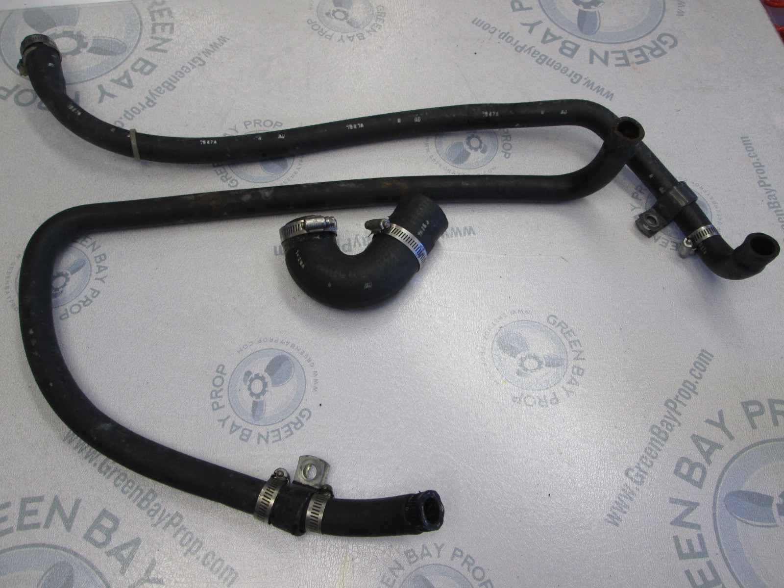 0912507 OMC Cobra Ford 2.3L 4 Cyl Water Cooling Hoses Green Bay