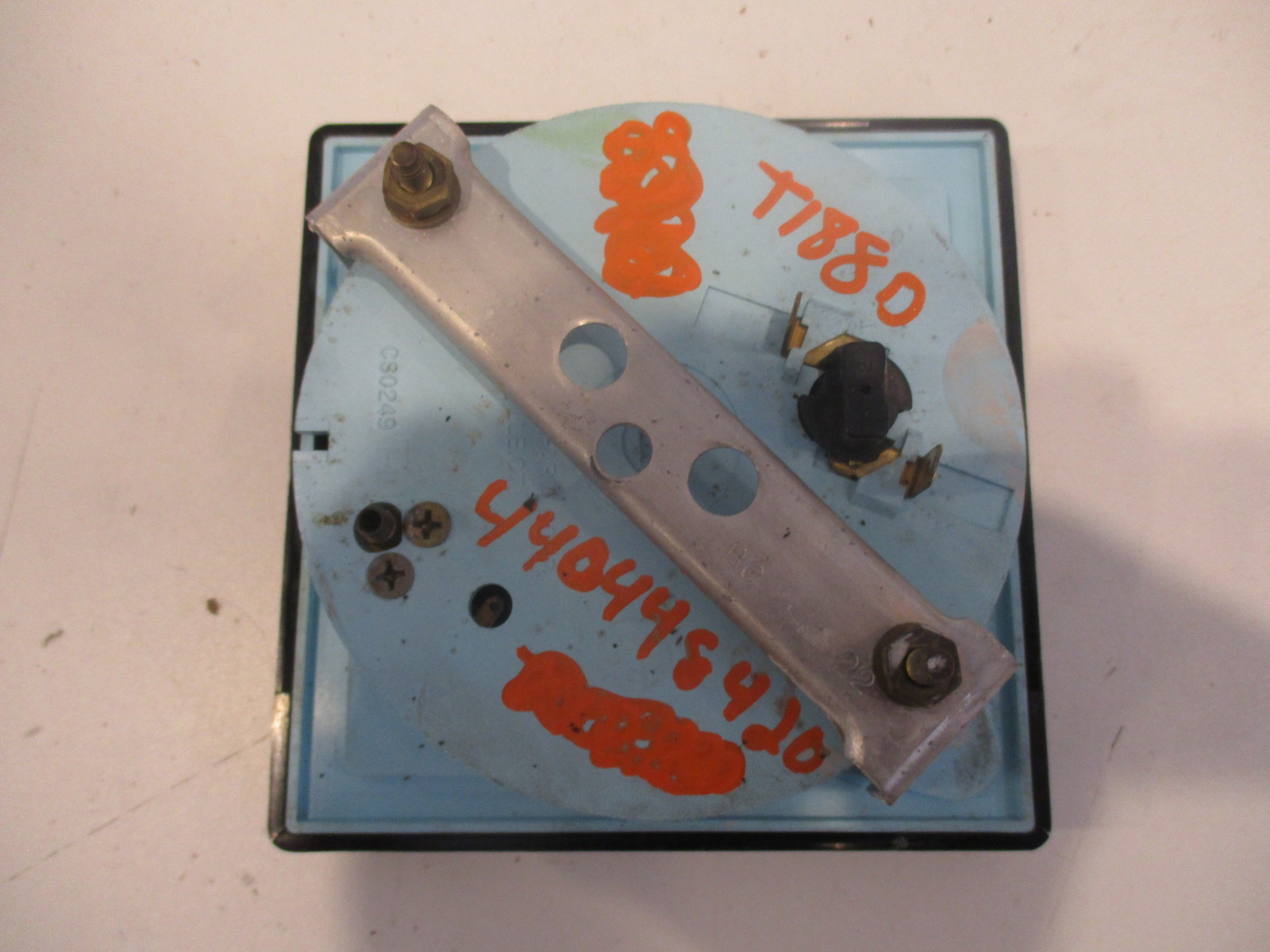 1980s Bayliner Capri Square Speedometer MPH Gauge Faria Blue Red eBay