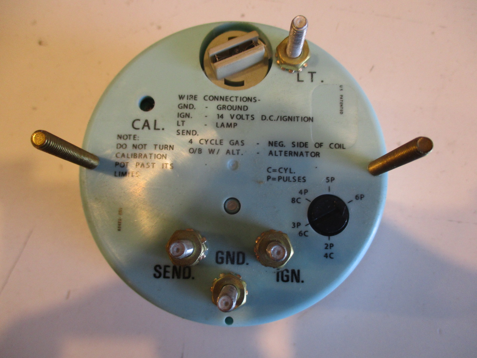 67363P Teleflex Black Sterling 3" Outboard/4Cycle 7K RPM Tachometer