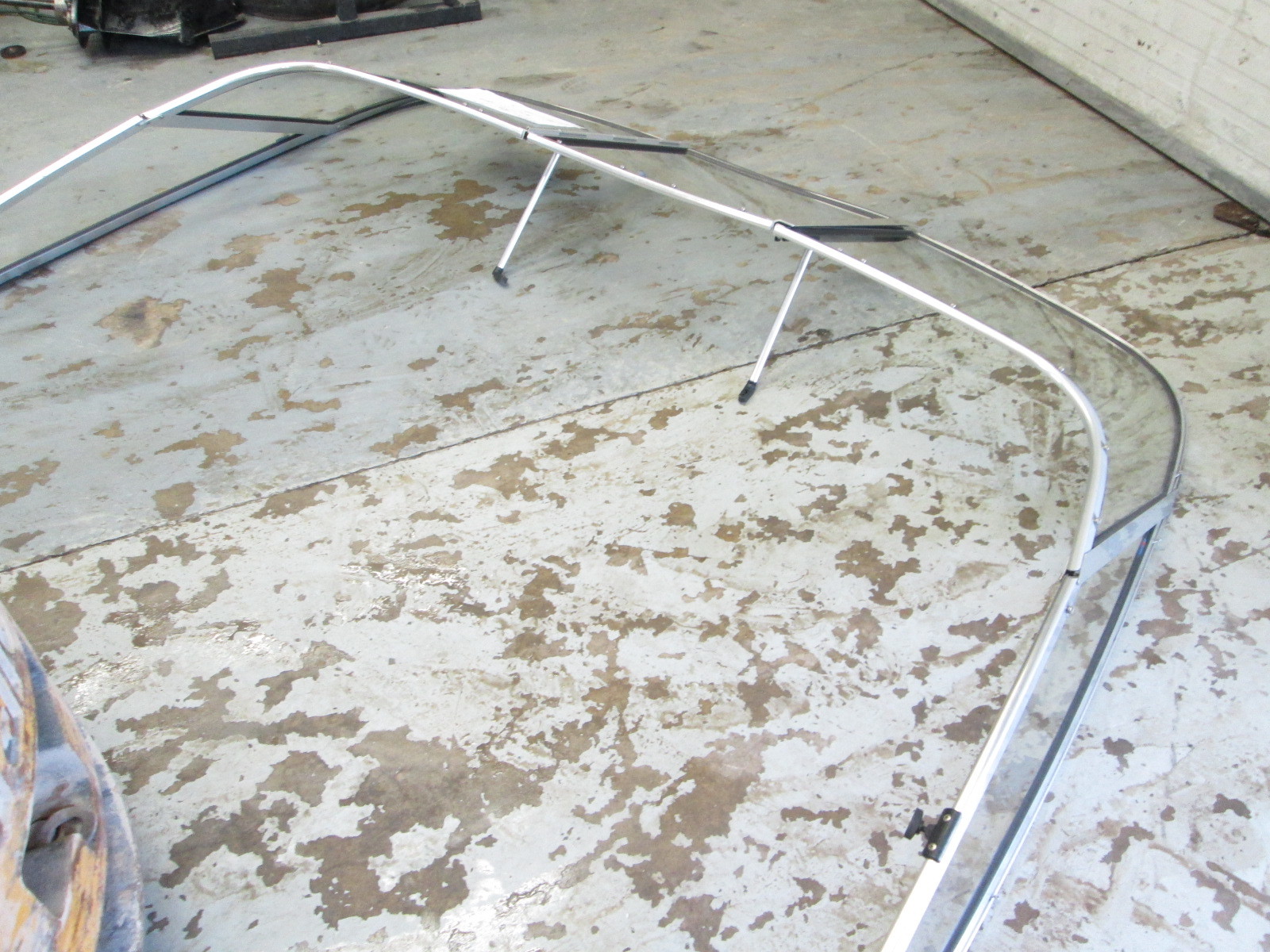 Glastron GS205 20 1/2' Boat Curved Glass Walk Through Windshield eBay