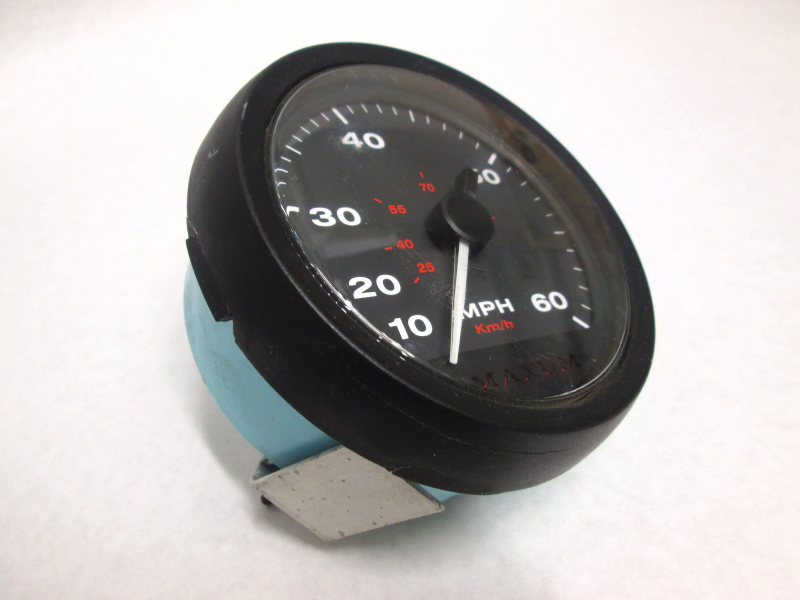 CS026 Faria MPH Gauge Speedometer 060 Km/h Maxum Boat Green Bay