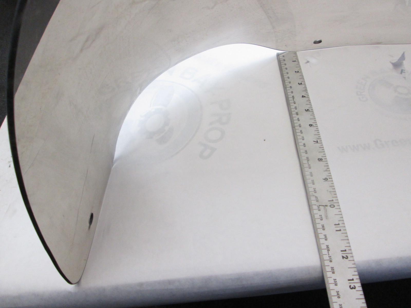 Boat Tinted Windshield Plexiglass Bubble Windscreen 25" Wide Skeeter