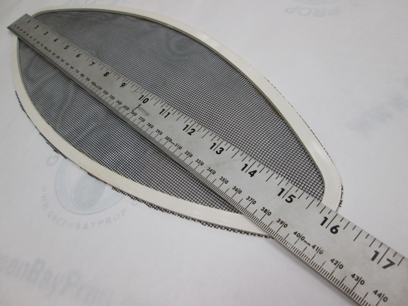 Boat Oval Shape White Porthole Portlight Hatch Screen 16" x 5 3/4