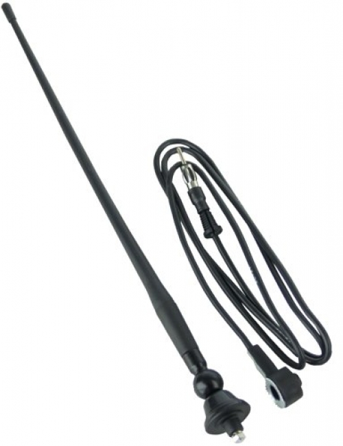 MRANT12 Boss Marine Universal Antenna Flexible Mast Rubber Ducky Type Boating Green Bay