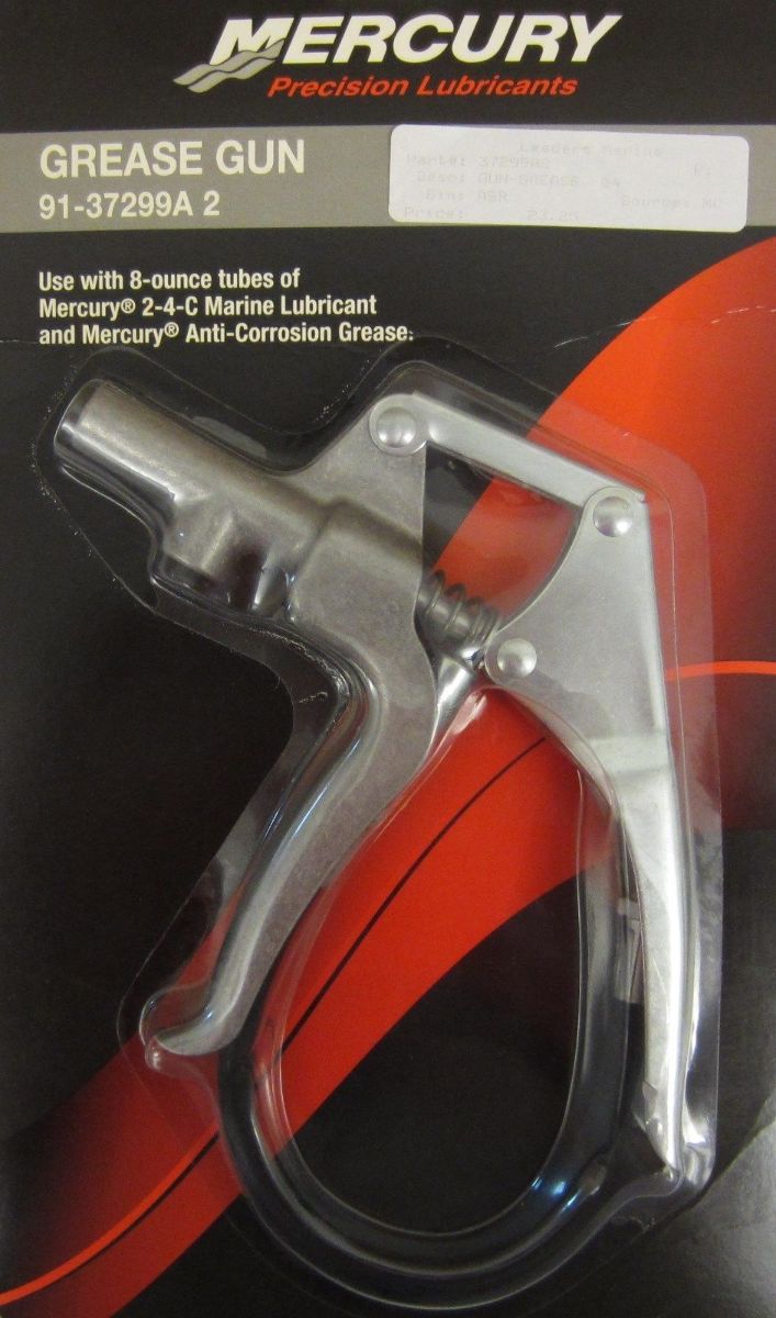 91 37299A 2 Mercury Grease Gun for 8 oz tubes of Mercury 2 4 C Marine