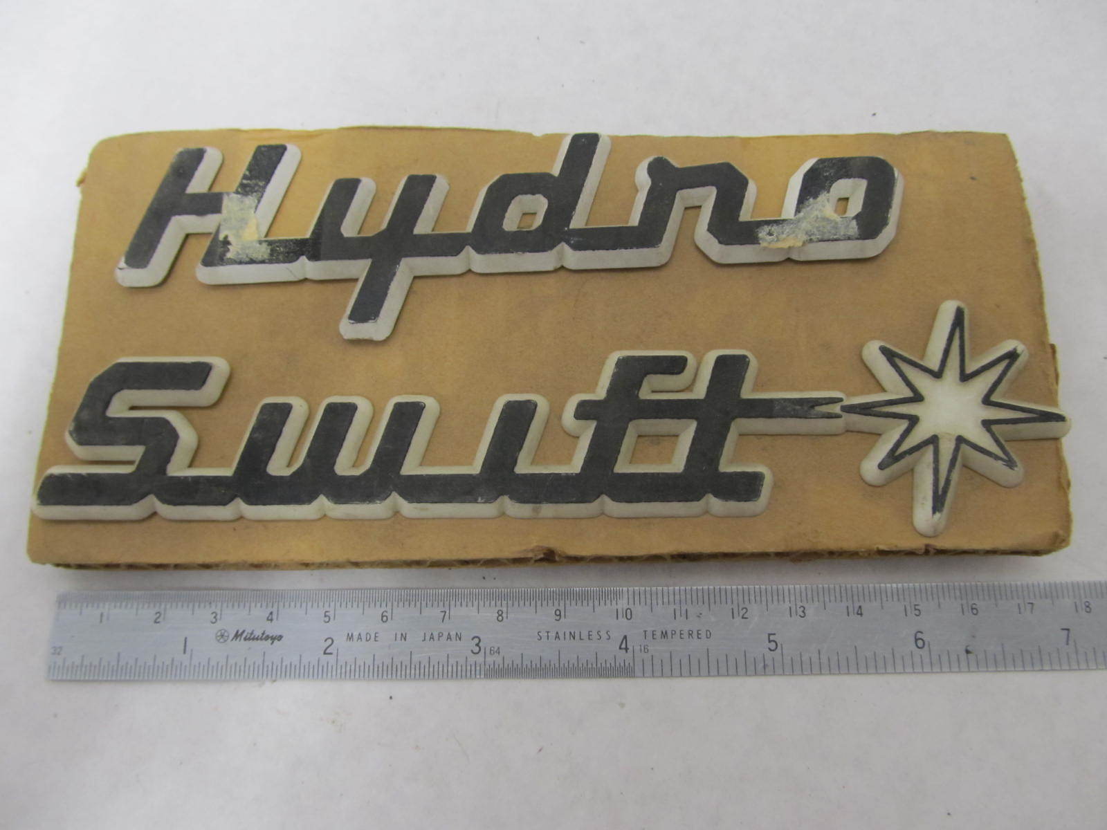 Vintage Hydro Swift Boat Emblem Logo Name Plate 2Piece eBay